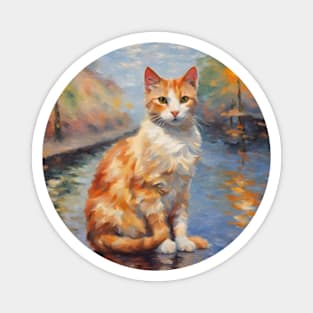 impressionism art cat Magnet